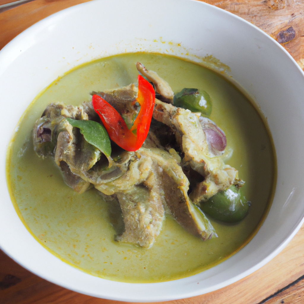Green Curry. 