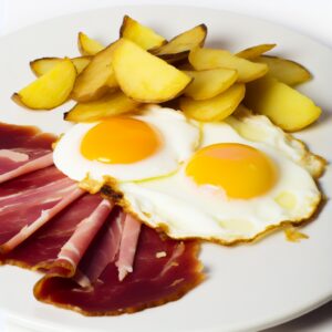 Nationalgericht Spanien Huevos Rotos Rezept