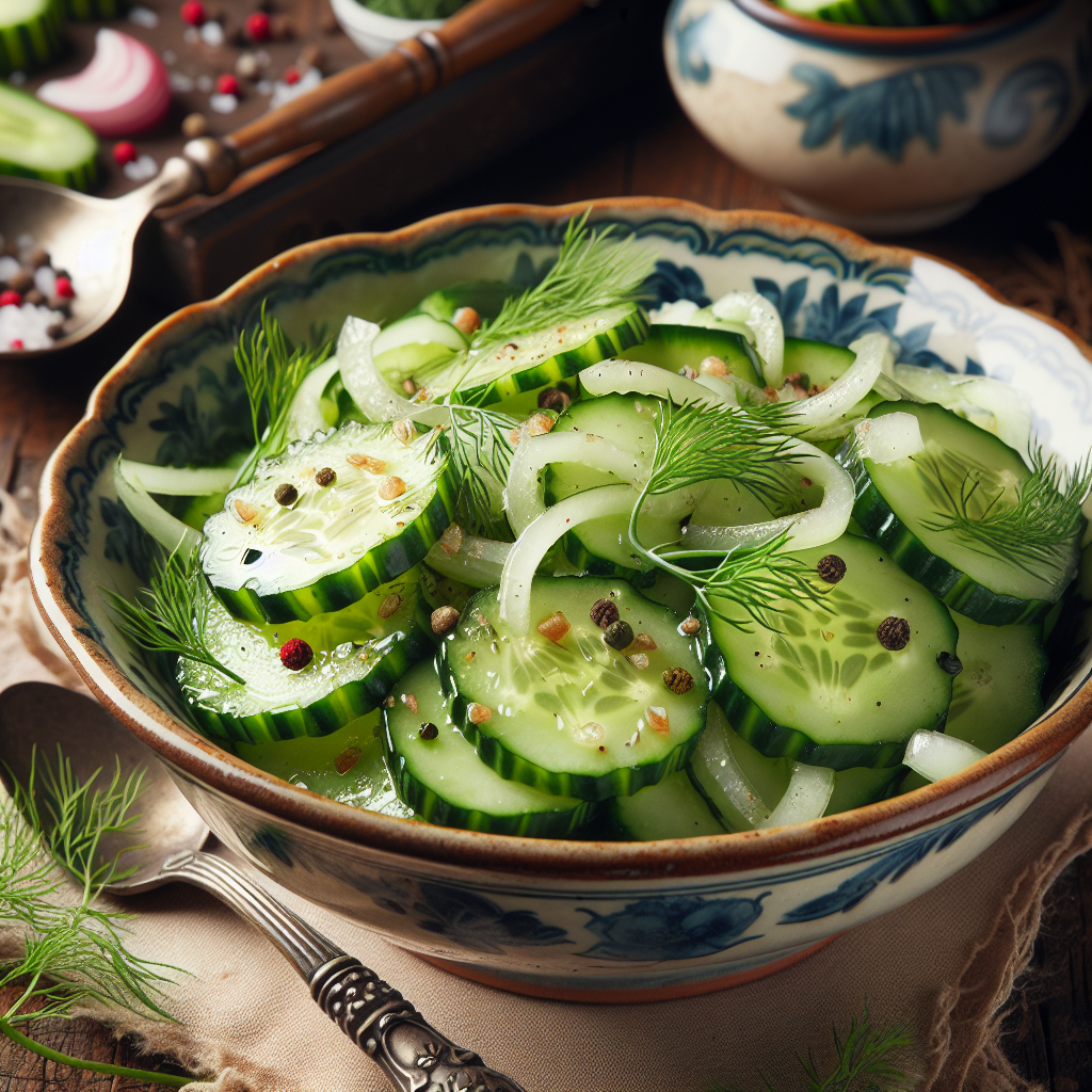 Nationalgericht Deutschland: Gurkensalat (Rezept)