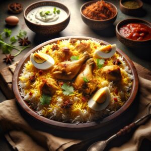 Hühnerbiryani.