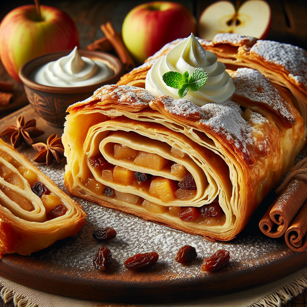 Apfelstrudel.