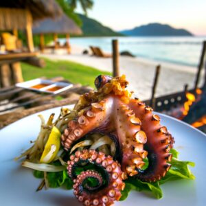 Nationalgericht Fiji: Grilled Octopus (Rezept)