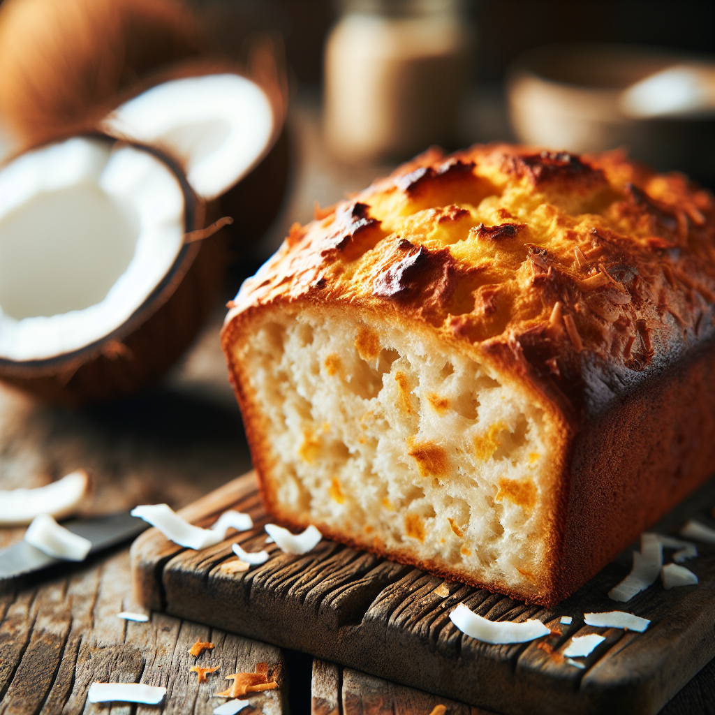 Fiji: Fijian Coconut Bread. 300mm Foto