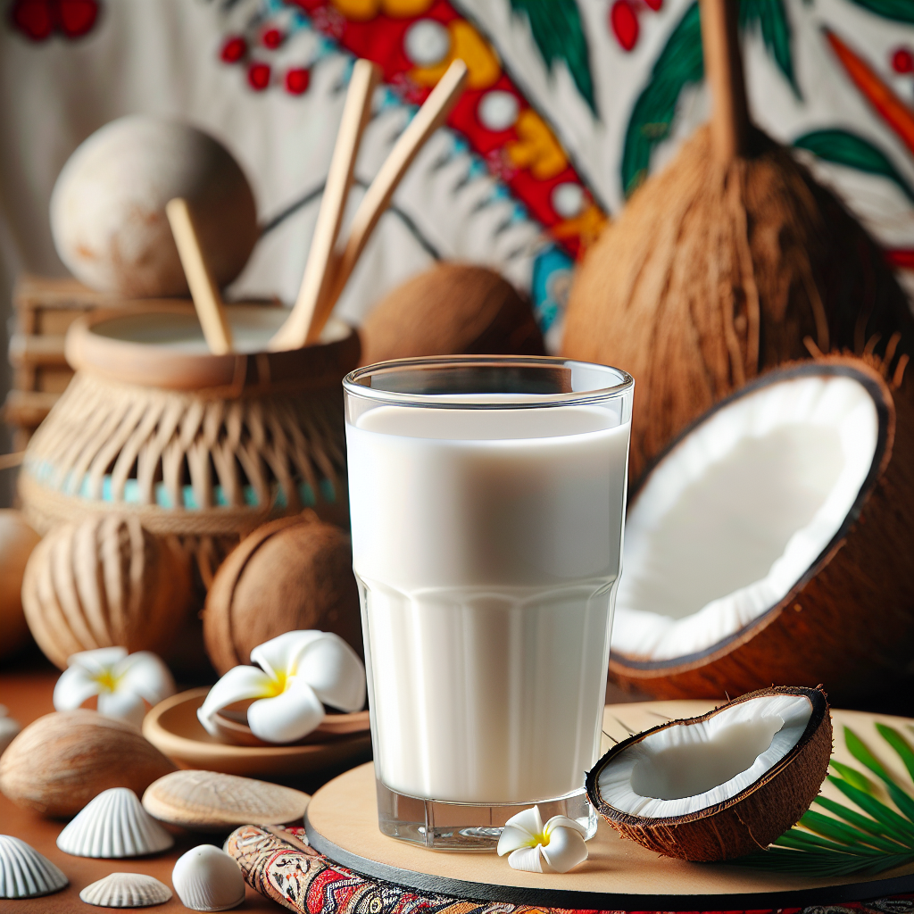 Fiji: Fijian Coconut Milk Drink. 300mm Foto