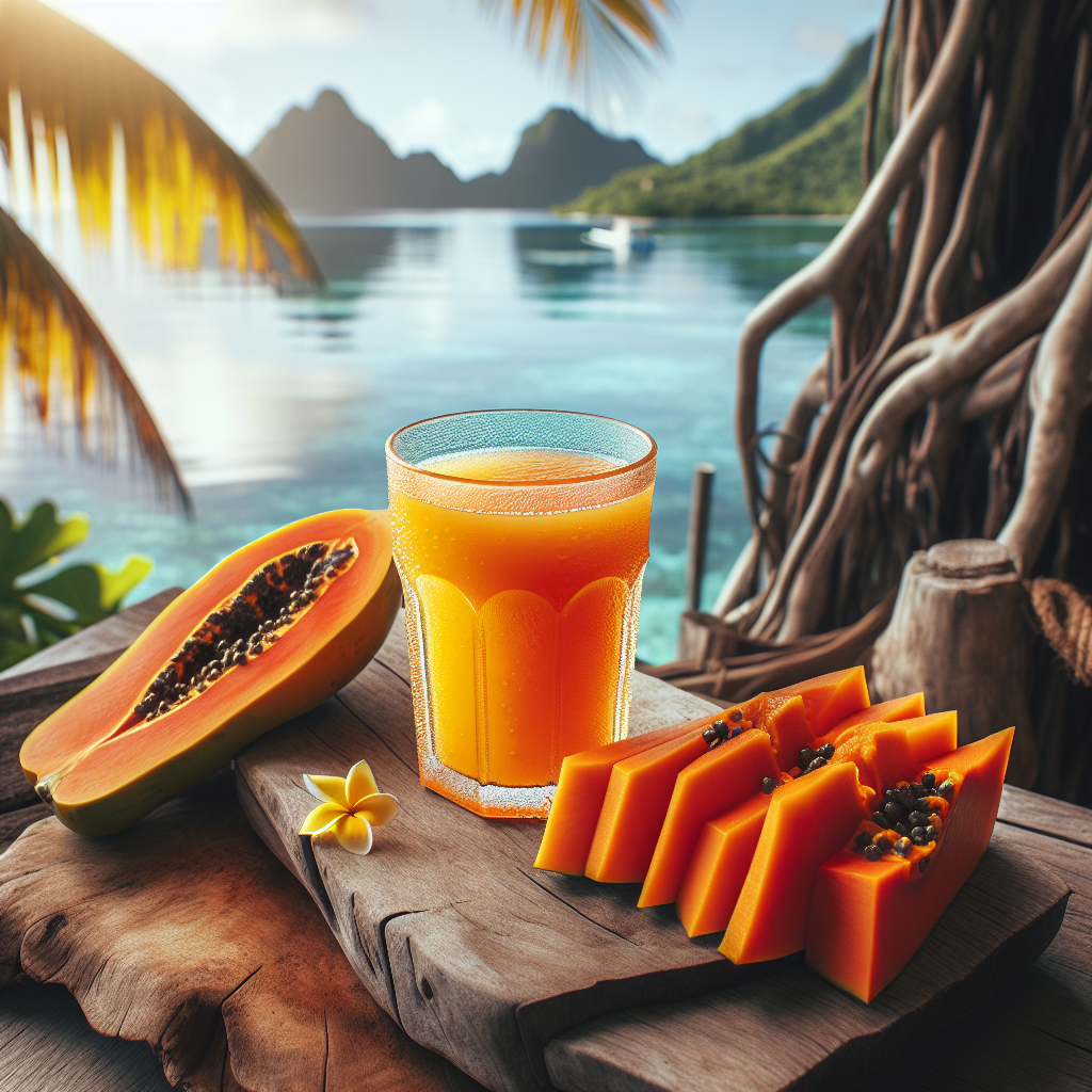 Fiji: Fijian Papaya Juice. 300mm Foto