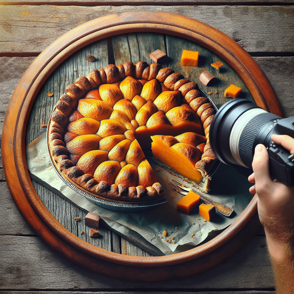 Fiji: Fijian Sweet Potato Pie. 300mm Foto