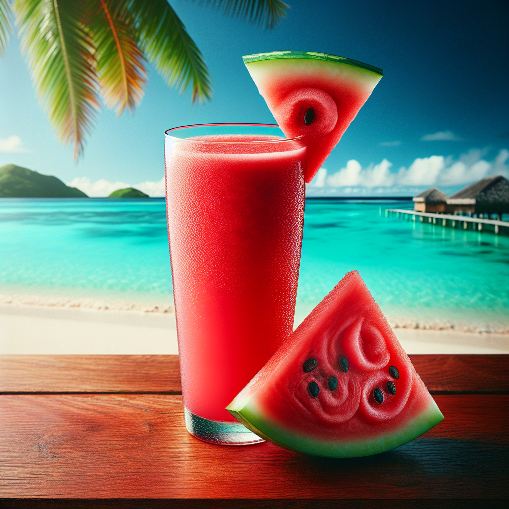 Fiji: Fijian Watermelon Juice. 300mm Foto