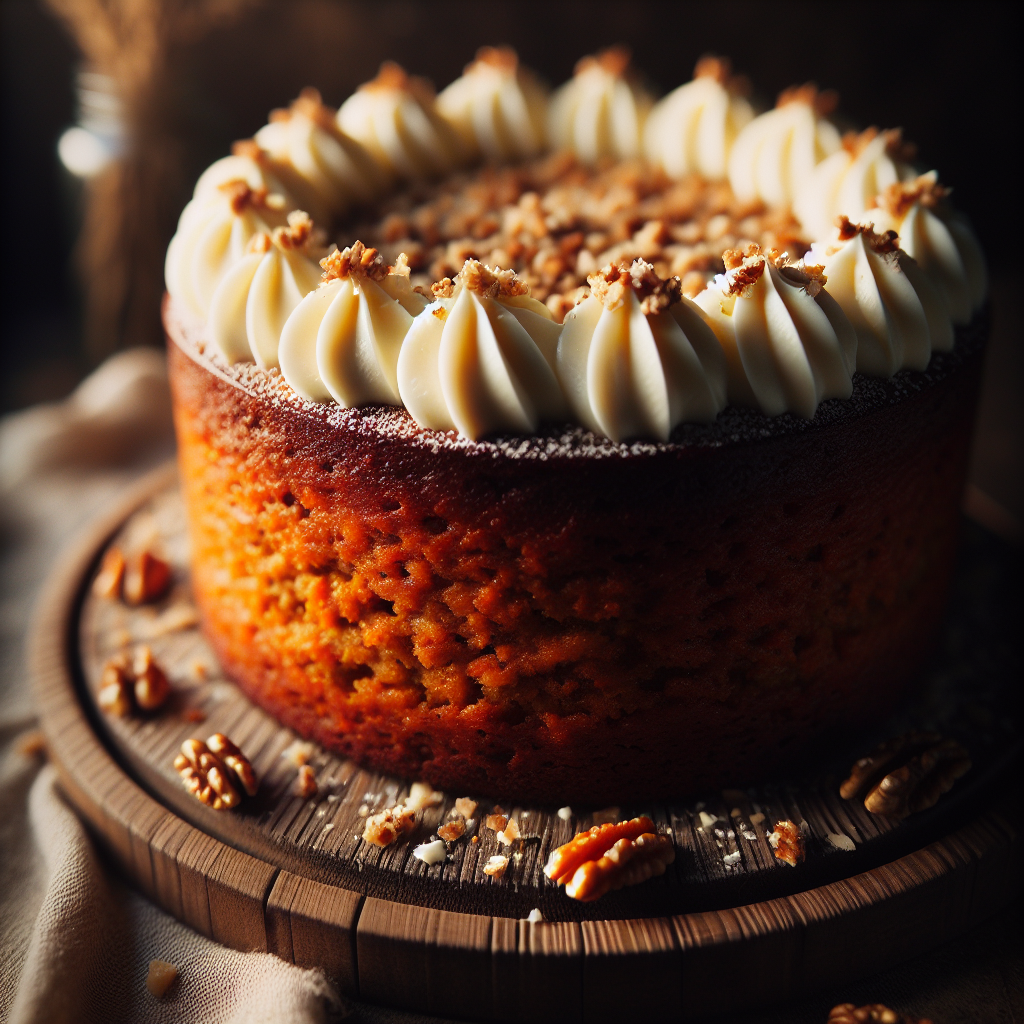 Frankreich: Gâteau aux Carottes. 300mm Foto