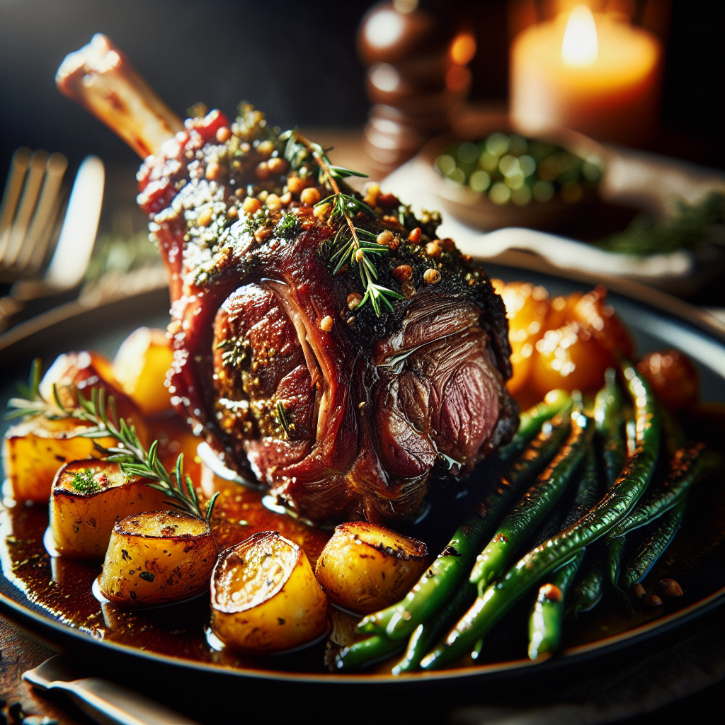 Frankreich: Gigot d’Agneau. 300mm Foto