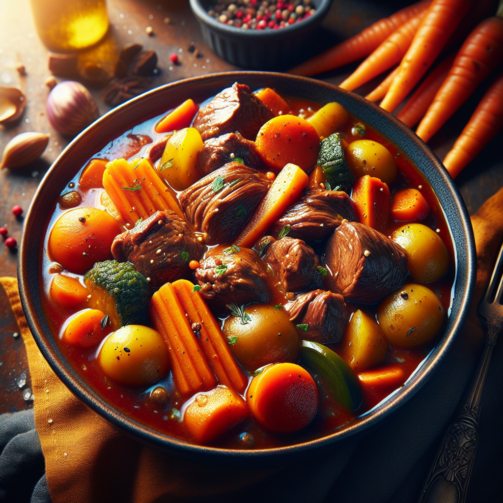 Frankreich: Navarin d'Agneau. 300mm Foto