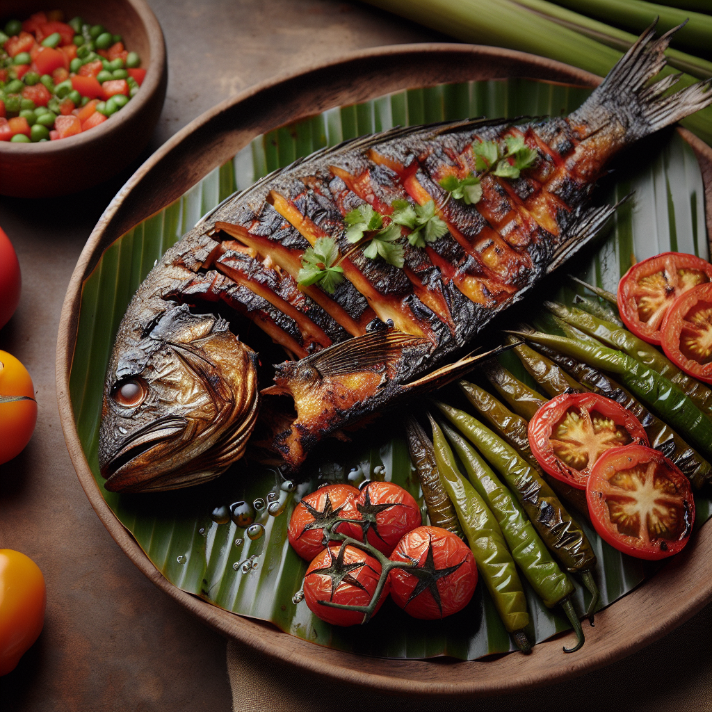 Philippinen: Inihaw na Isda. 300mm Foto