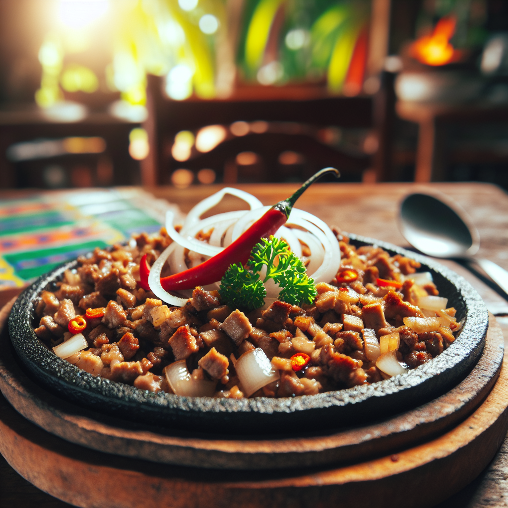 Philippinen: Sisig. 300mm Foto