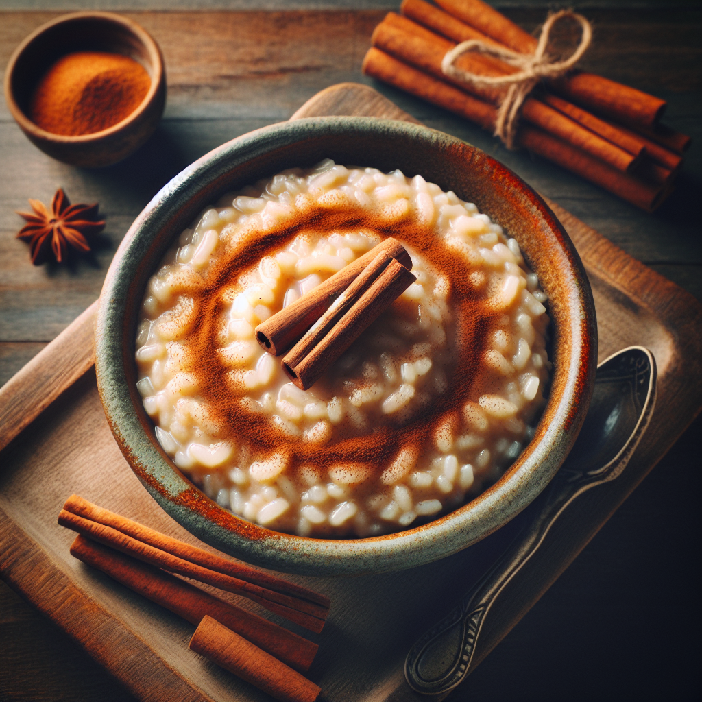 Portugal: Arroz Doce (Rezept). 300mm Foto