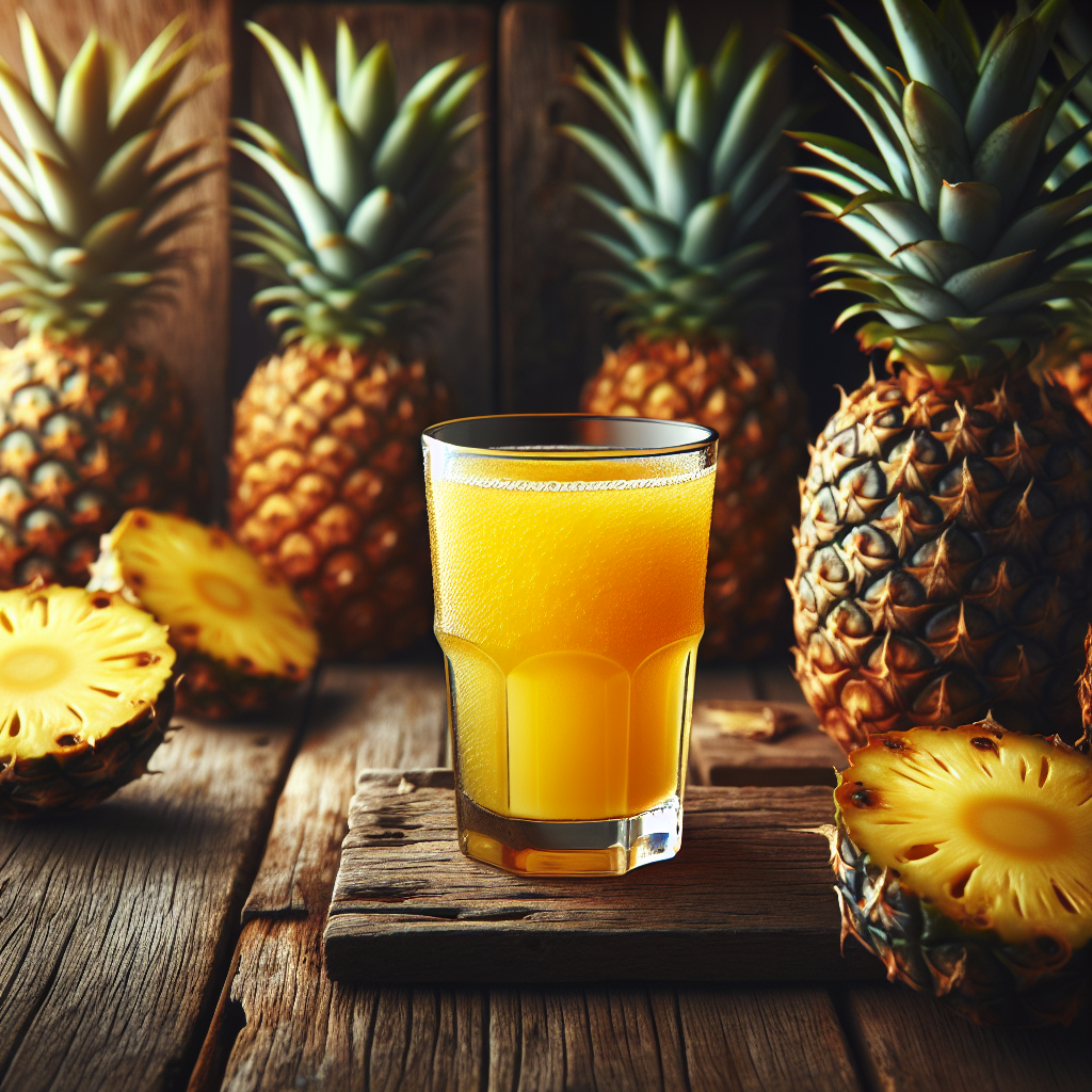 Portugal: Azorean Pineapple Juice (Rezept). 300mm Foto