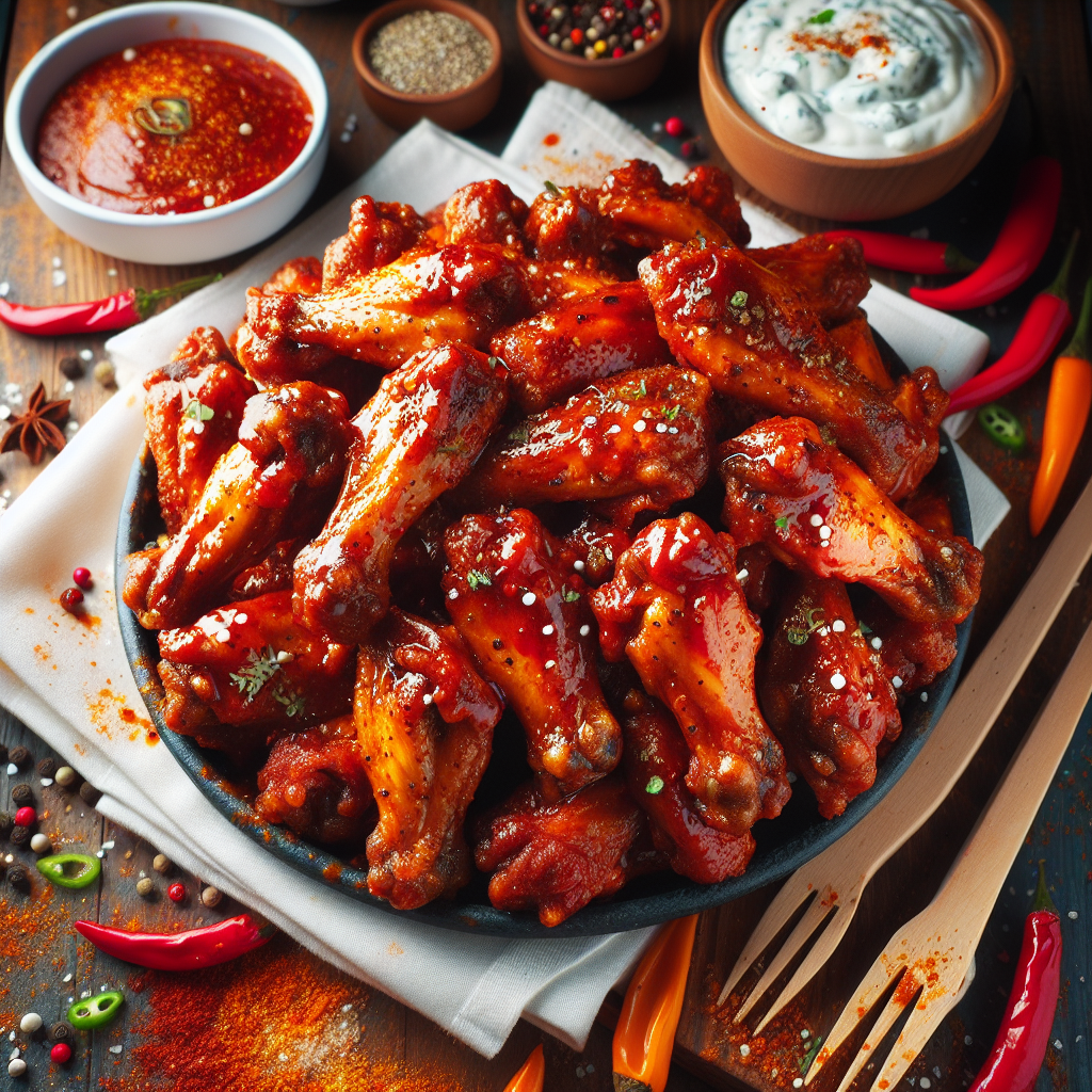 Spicy Chicken Wings.