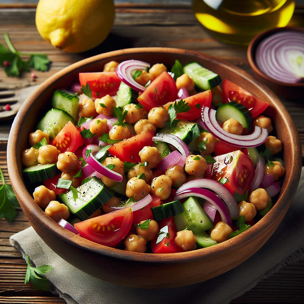 Ensalada de garbanzos.