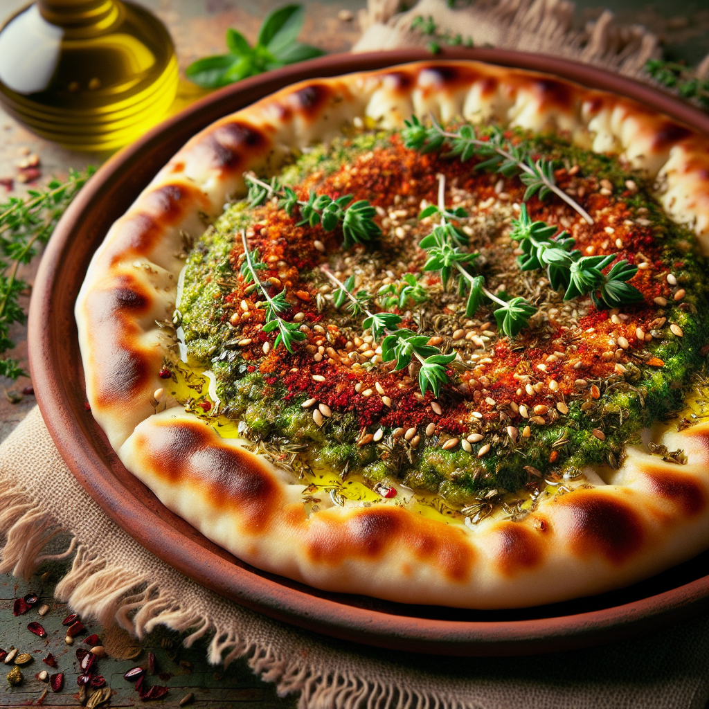 Zaatar Manakish.