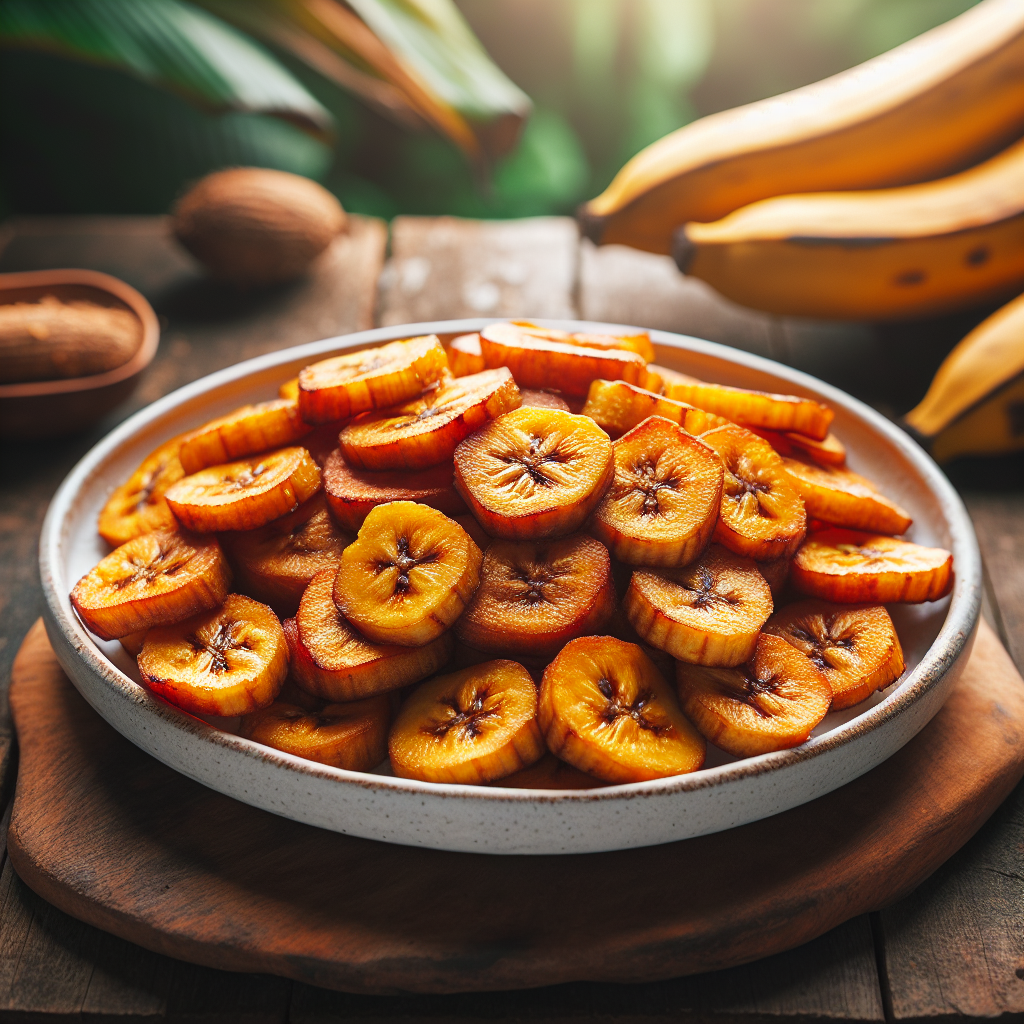 Bananes Plantains Frites.