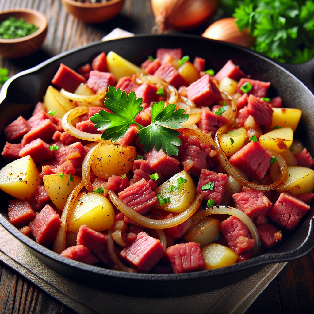 Nationalgericht England: #Corned Beef Hash# (Rezept)