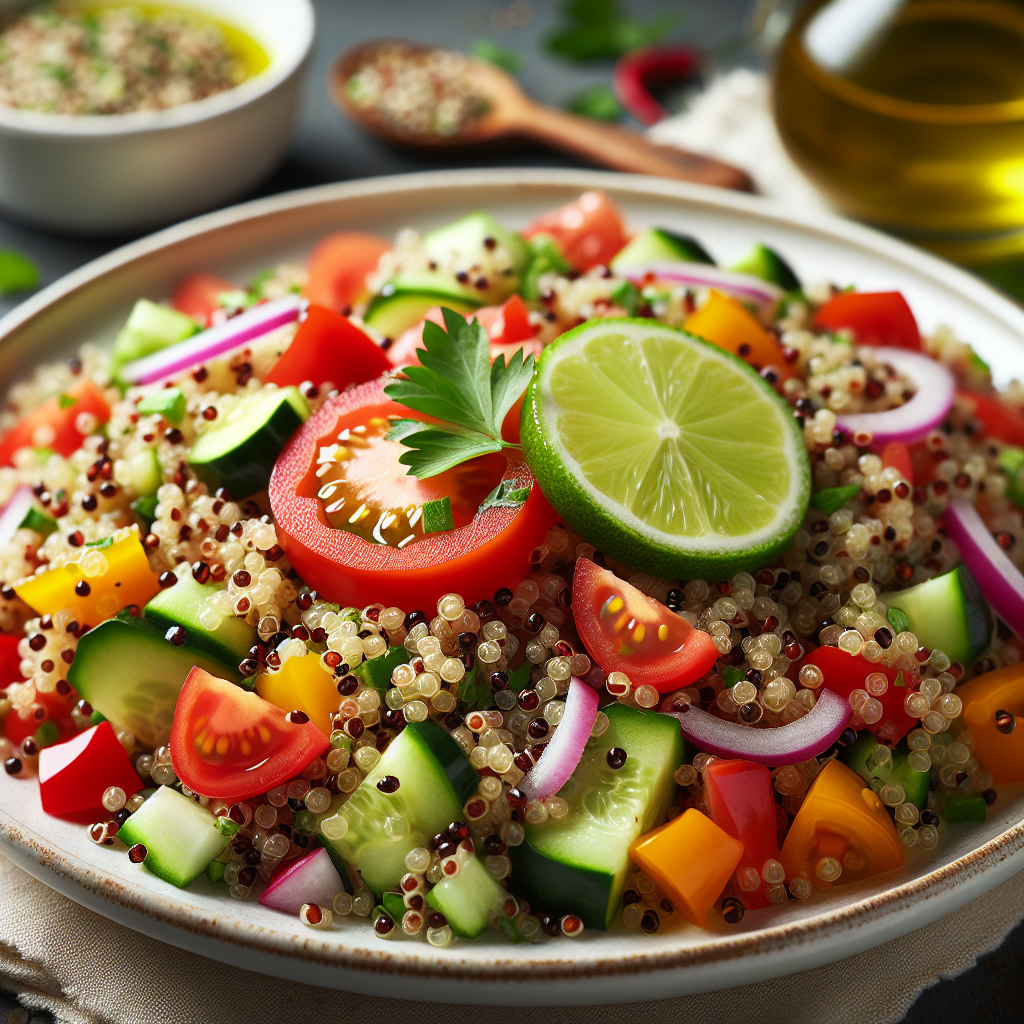 Salade de quinoa.