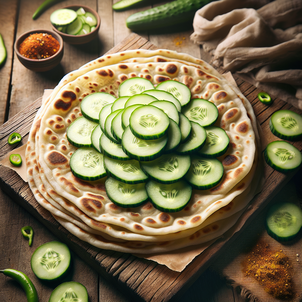 Cucumber Roti.