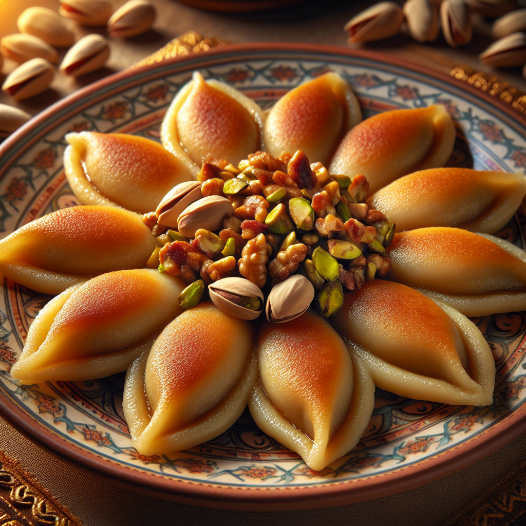 Qatayef with Nuts.