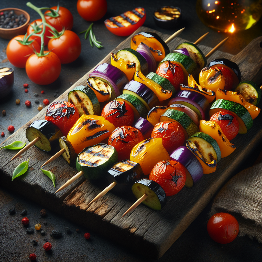 Grilled Vegetable Skewers.