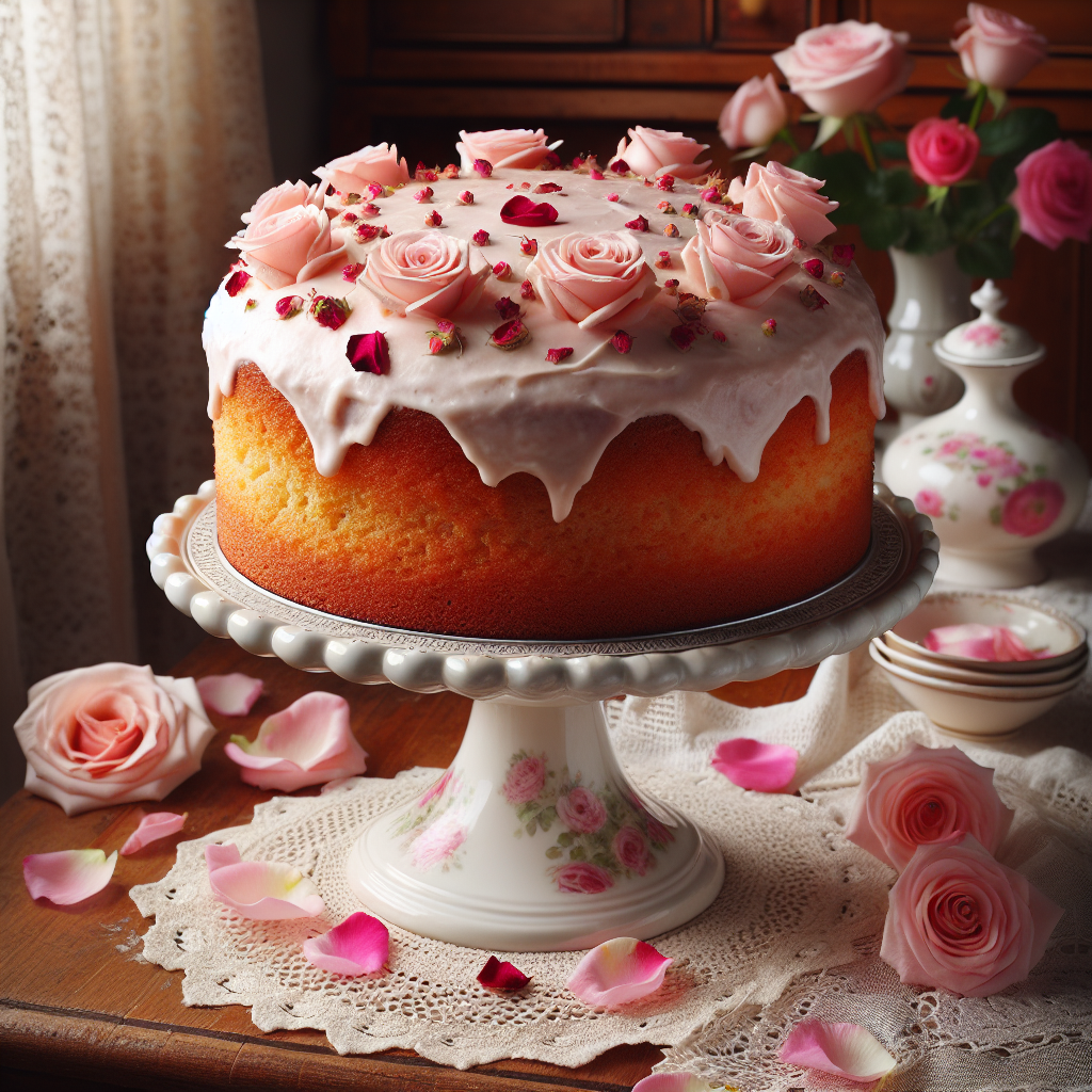 Nationalgericht Libyen: Rose Water Cake (Rezept)