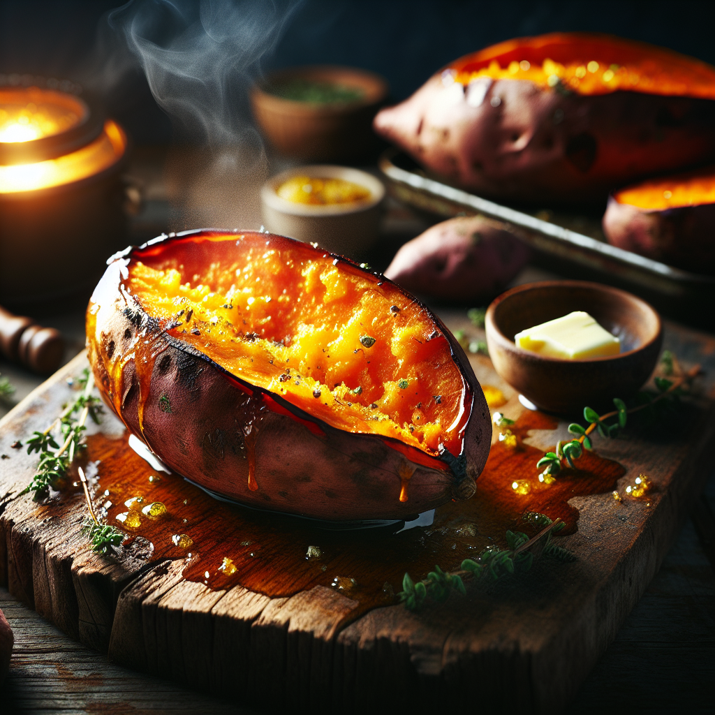 Baked Sweet Potatoes.