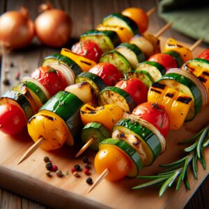 Nationalgericht Marshallinseln: #Grilled Veggies Skewers# (Rezept)