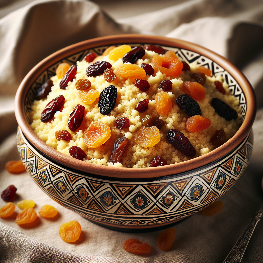 Nationalgericht Mauretanien: #Couscous aux fruits# (Rezept)