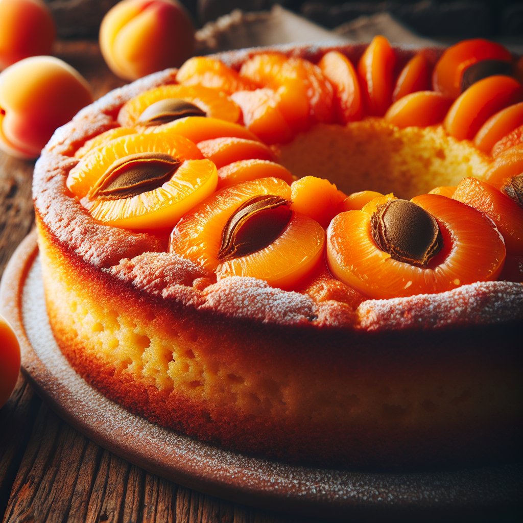 Gâteau aux abricots.