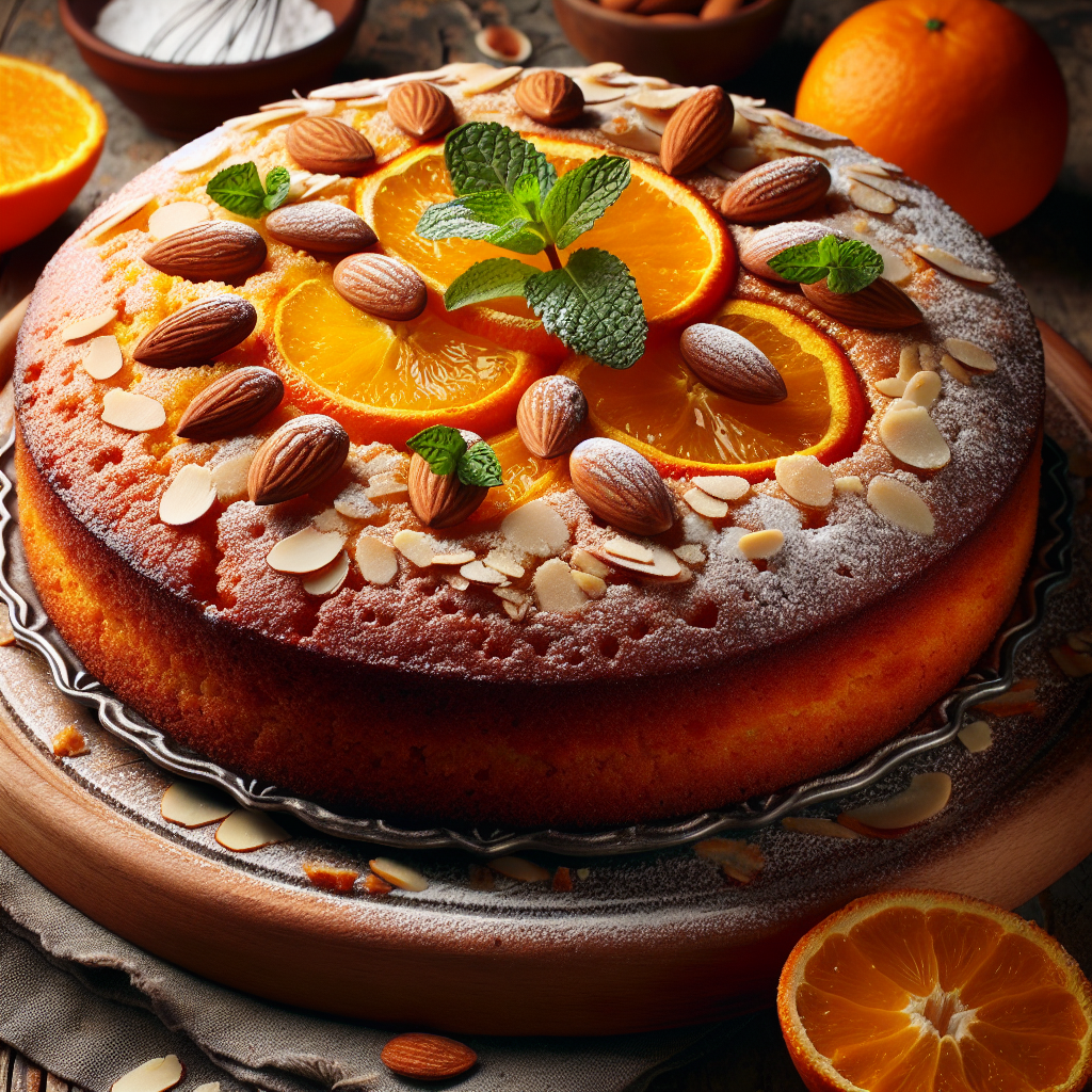 Orange and Almond Cake.