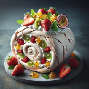 Nationalgericht Neuseeland: #Pavlova Roll# (Rezept)