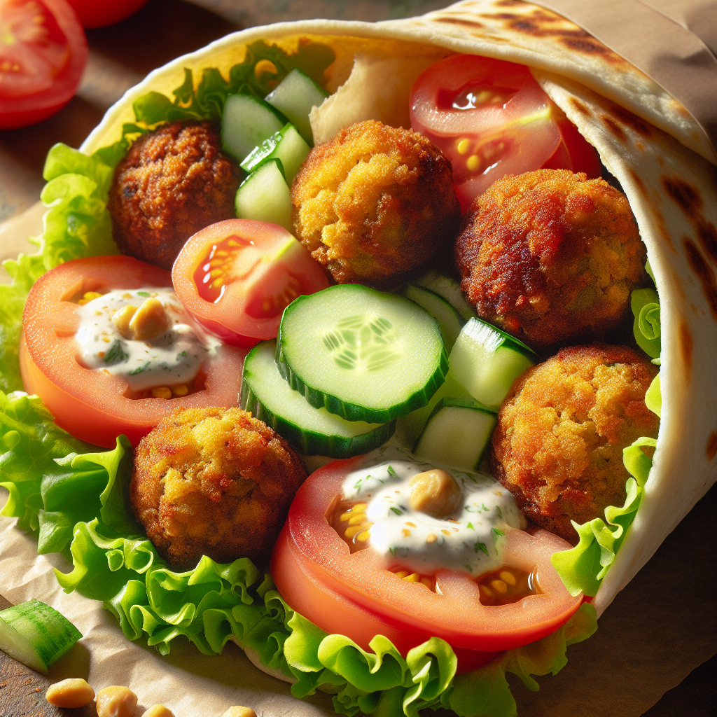 Nationalgericht Saudi-Arabien: Falafel Wrap (Rezept)