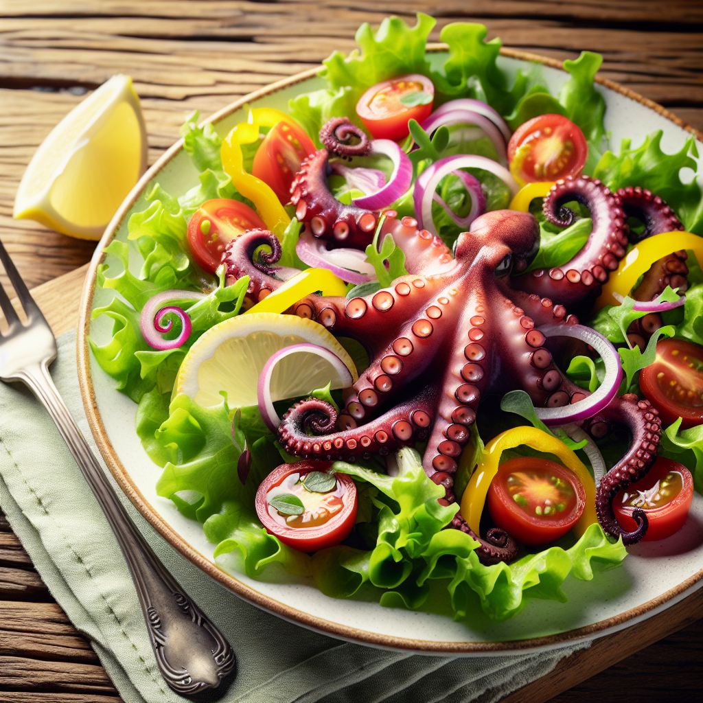 Nationalgericht Tuvalu: #Octopus Salad# (Rezept)