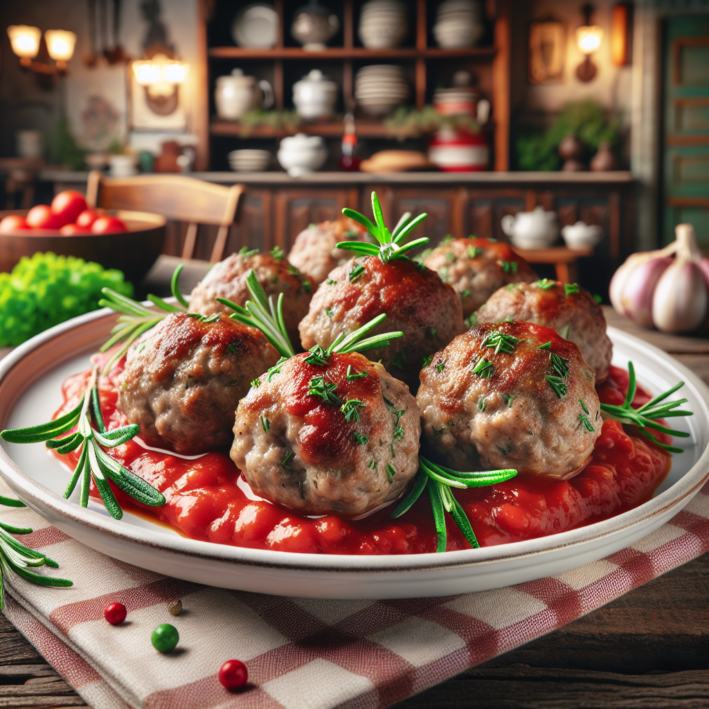 Boulettes de viande.