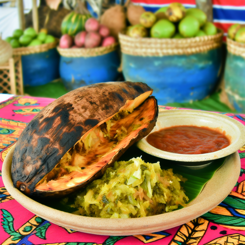 Nationalgericht Barbados: Roast Breadfruit (Rezept)