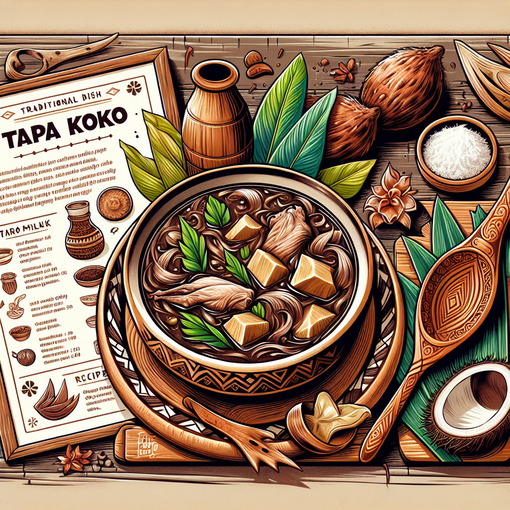 Nationalgericht Tonga: Tapa Koko (Rezept)