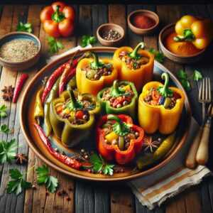 Nationalgericht Australien: Stuffed Peppers (Rezept)