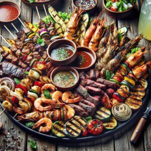 Nationalgericht Bahrain: #Mixed Grill Platter# (Rezept) (Rezept)