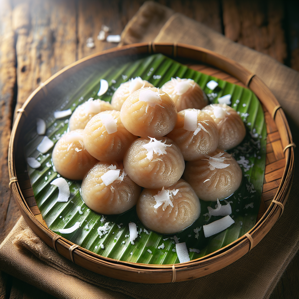 Nationalgericht Bangladesch: Bhapa Pitha with Coconut