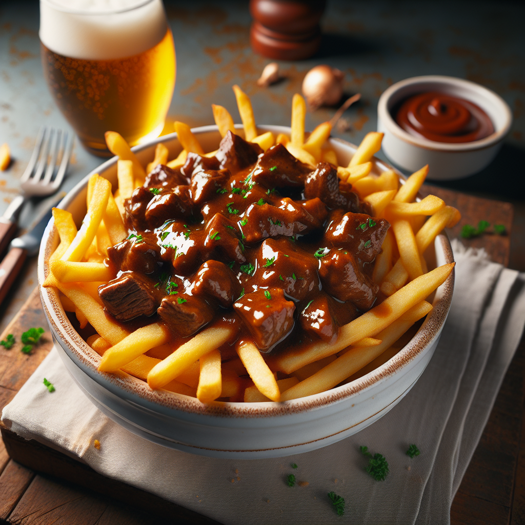 Nationalgericht Belgien: Frites met Stoofvlees (Rezept)