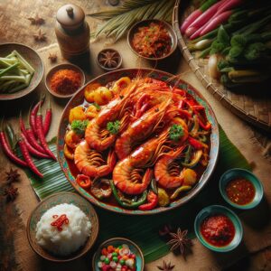 Nationalgericht Brunei: Sambal Udang (Rezept)