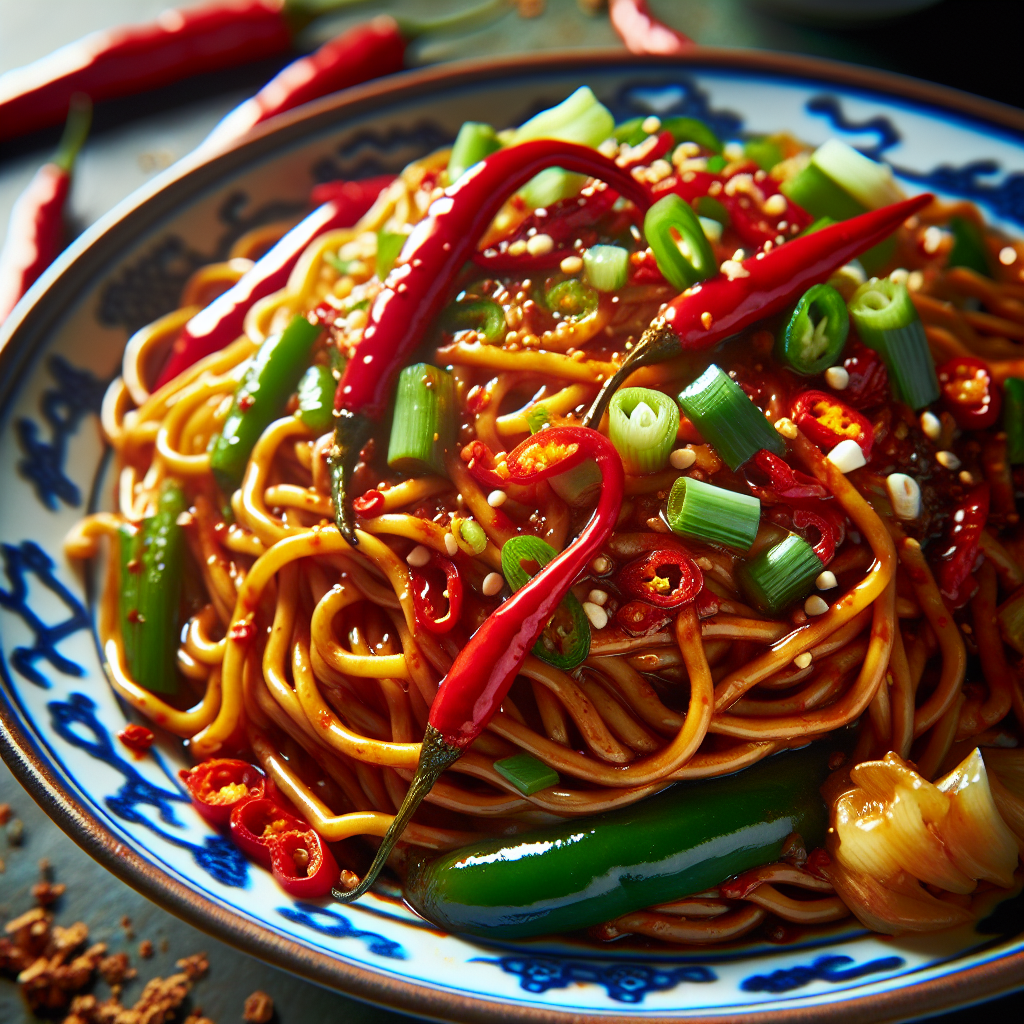 Nationalgericht China: Szechuan Nudeln (Rezept)