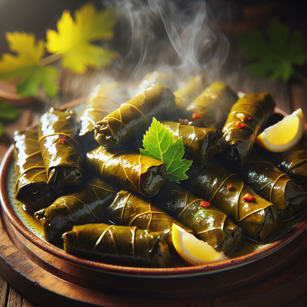 Nationalgericht Jordanien: Stuffed Grape Leaves (Rezept)