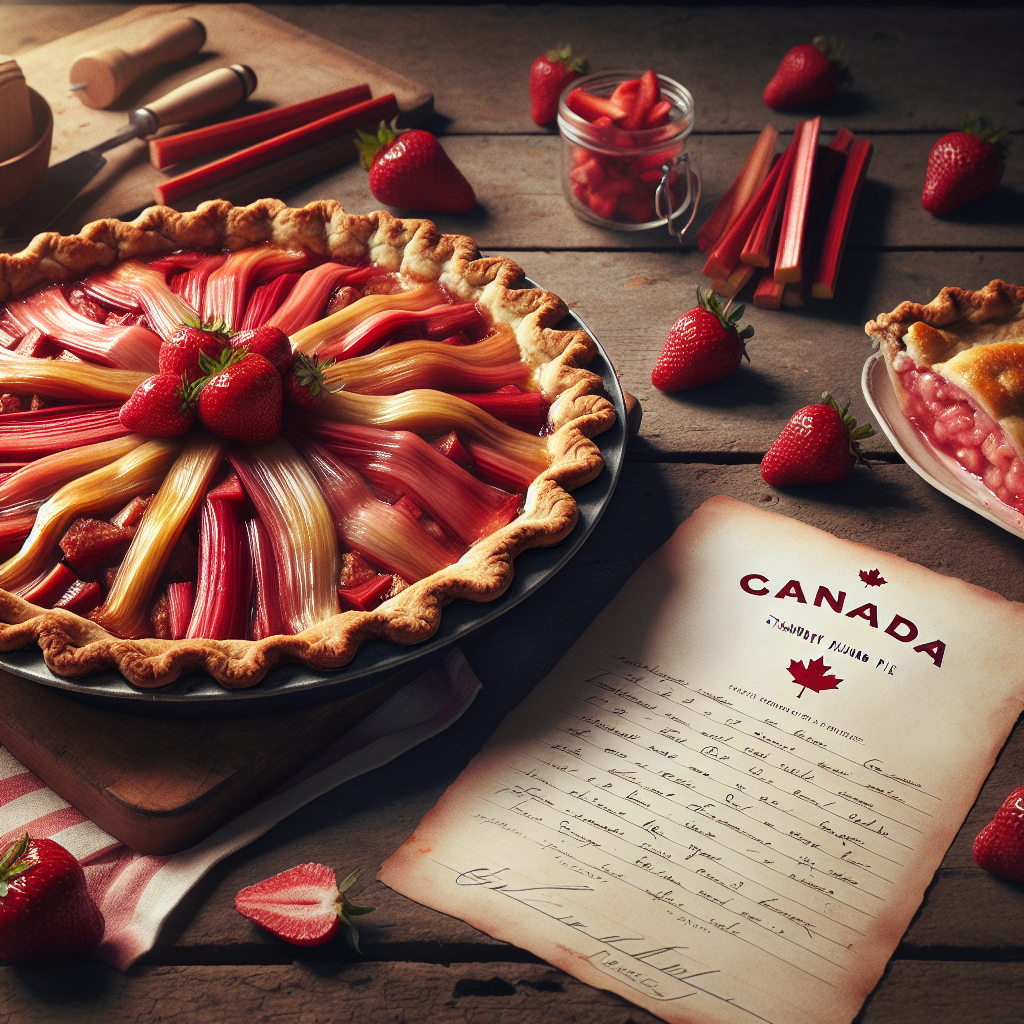 Nationalgericht Kanada: Strawberry Rhubarb Pie (Rezept)