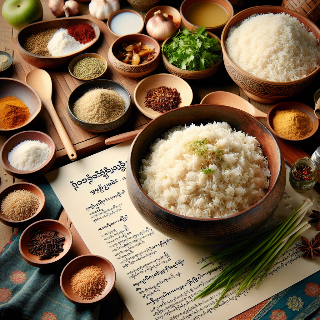 Nationalgericht Myanmar: Coconut Rice (Rezept)