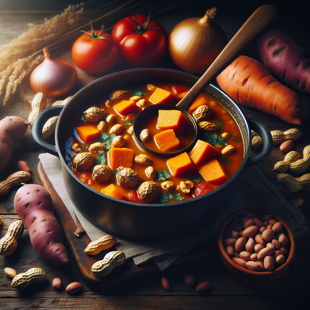 Nationalgericht Namibia: Sweet Potato and Peanut Stew (Rezept)