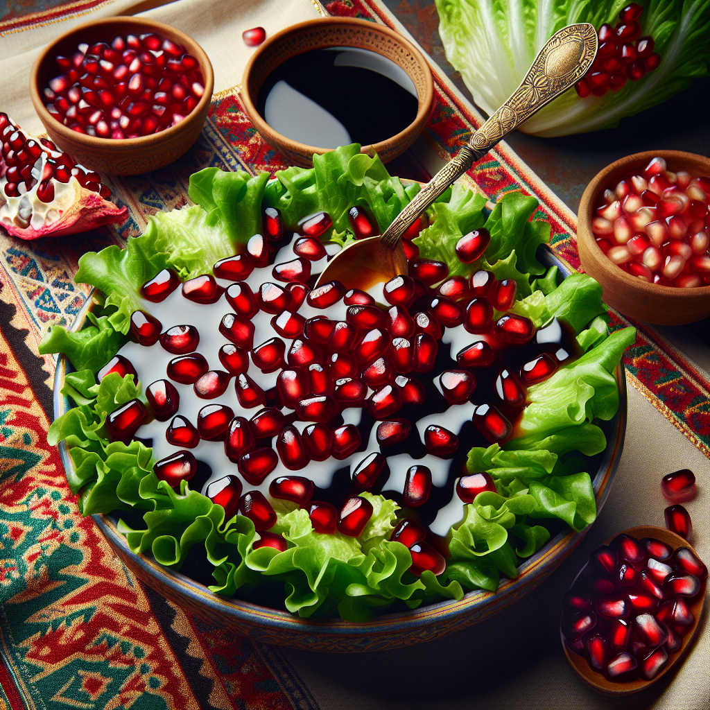 Nationalgericht Oman: Pomegranate Molasses Salad (Rezept)